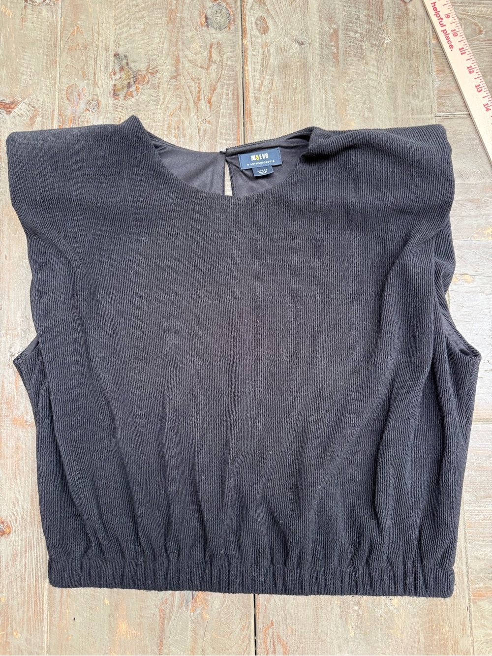 Maeve Anthropogie Sleeveless Top with Shoulder Pads